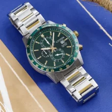 ساعت مچی لوکس مردانه سیتیزن طرح رولکسی سبز