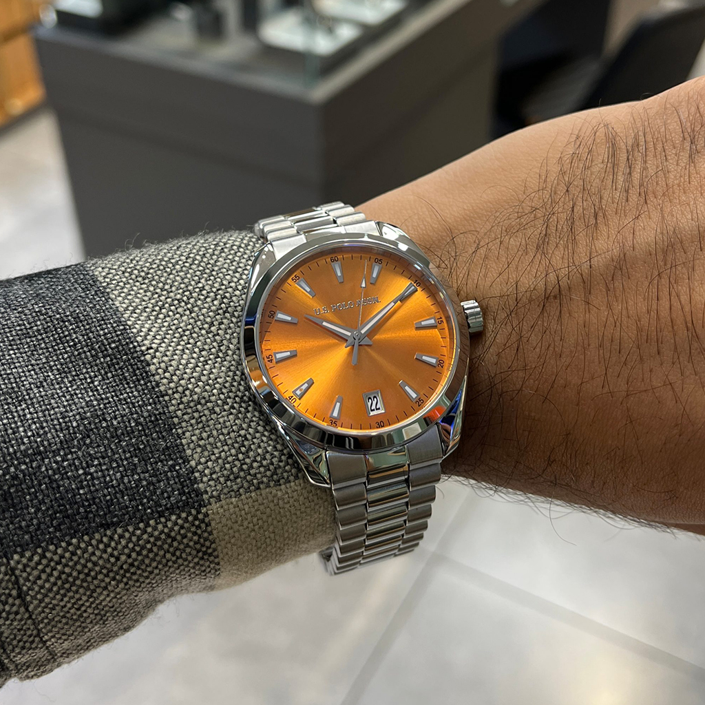 ساعت مردانه یو اس پولو مدل USPA1095-06 با صفحه رنگی خاص