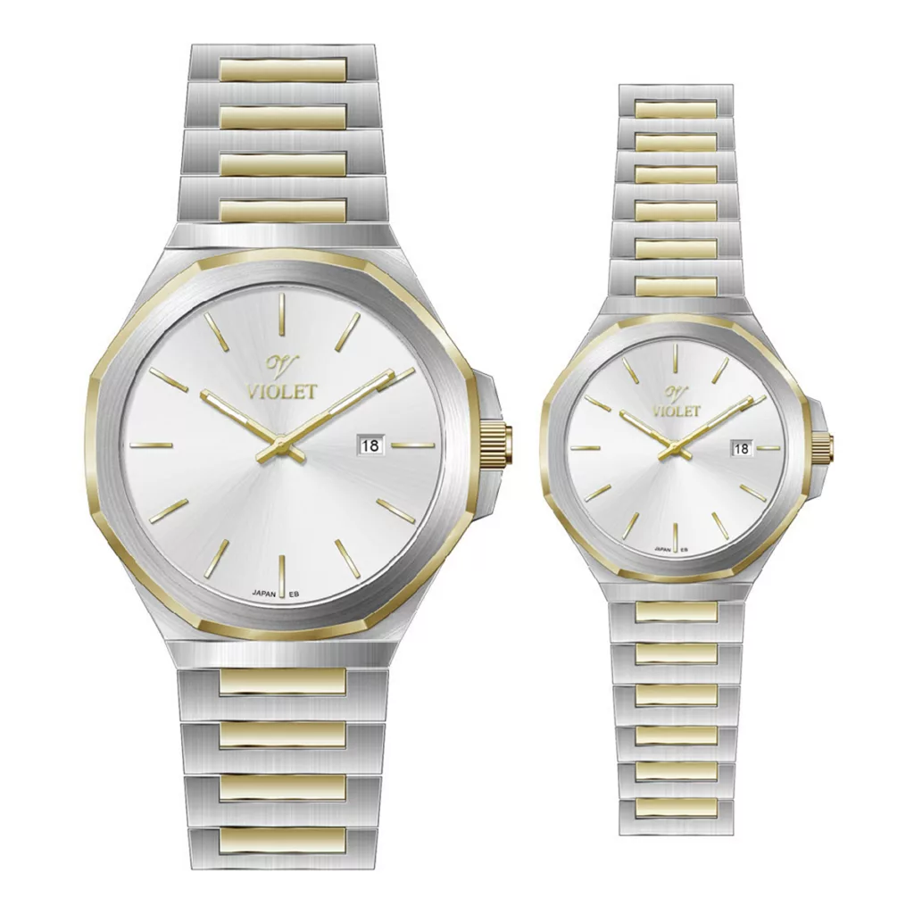 ساعت مچی ست ویولت B0623G-818 و VIOLET B0623L-818