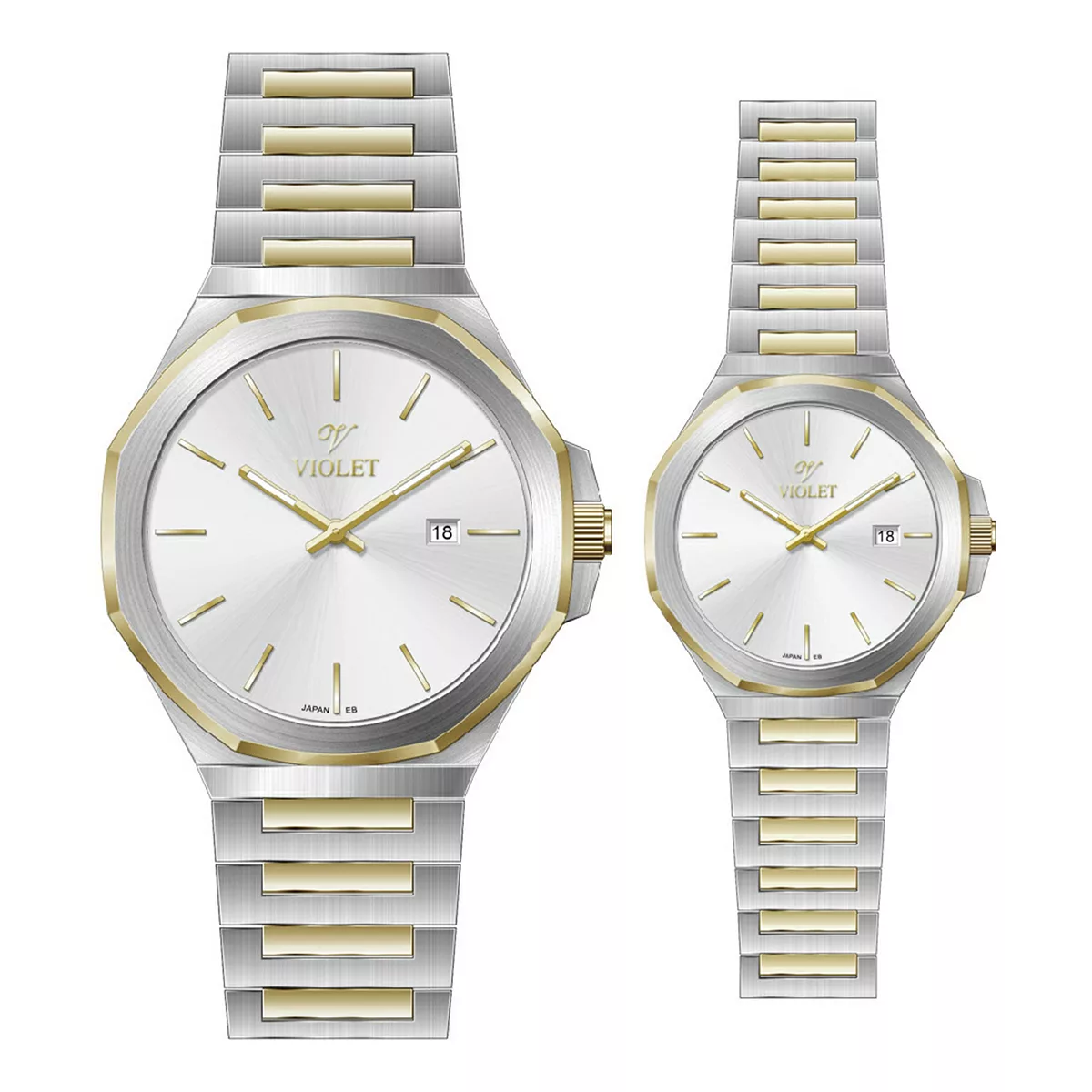 ساعت مچی ست ویولت B0623G-818 و VIOLET B0623L-818