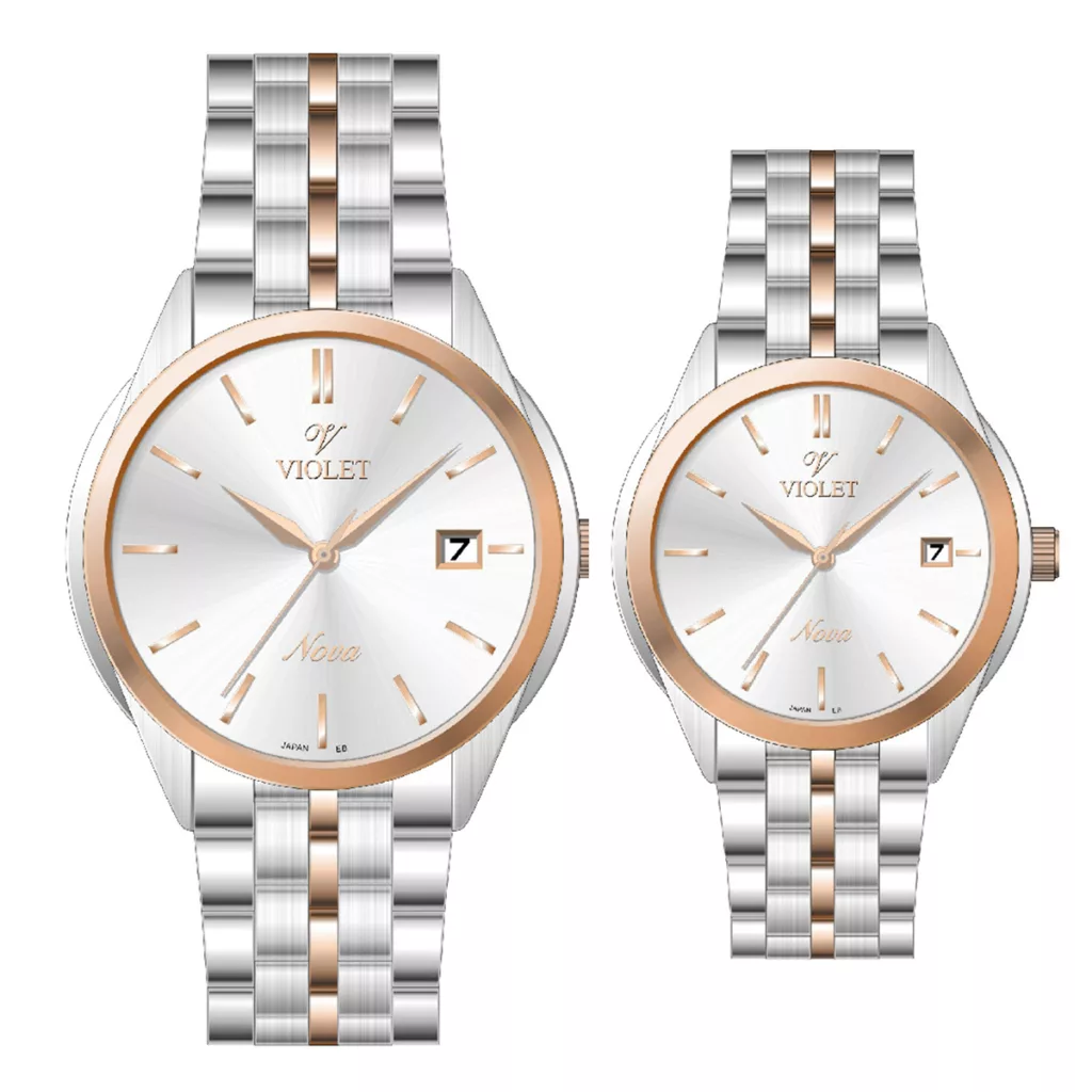 ساعت مچی ست ویولت B32768G-919 و VIOLET B32768L-919