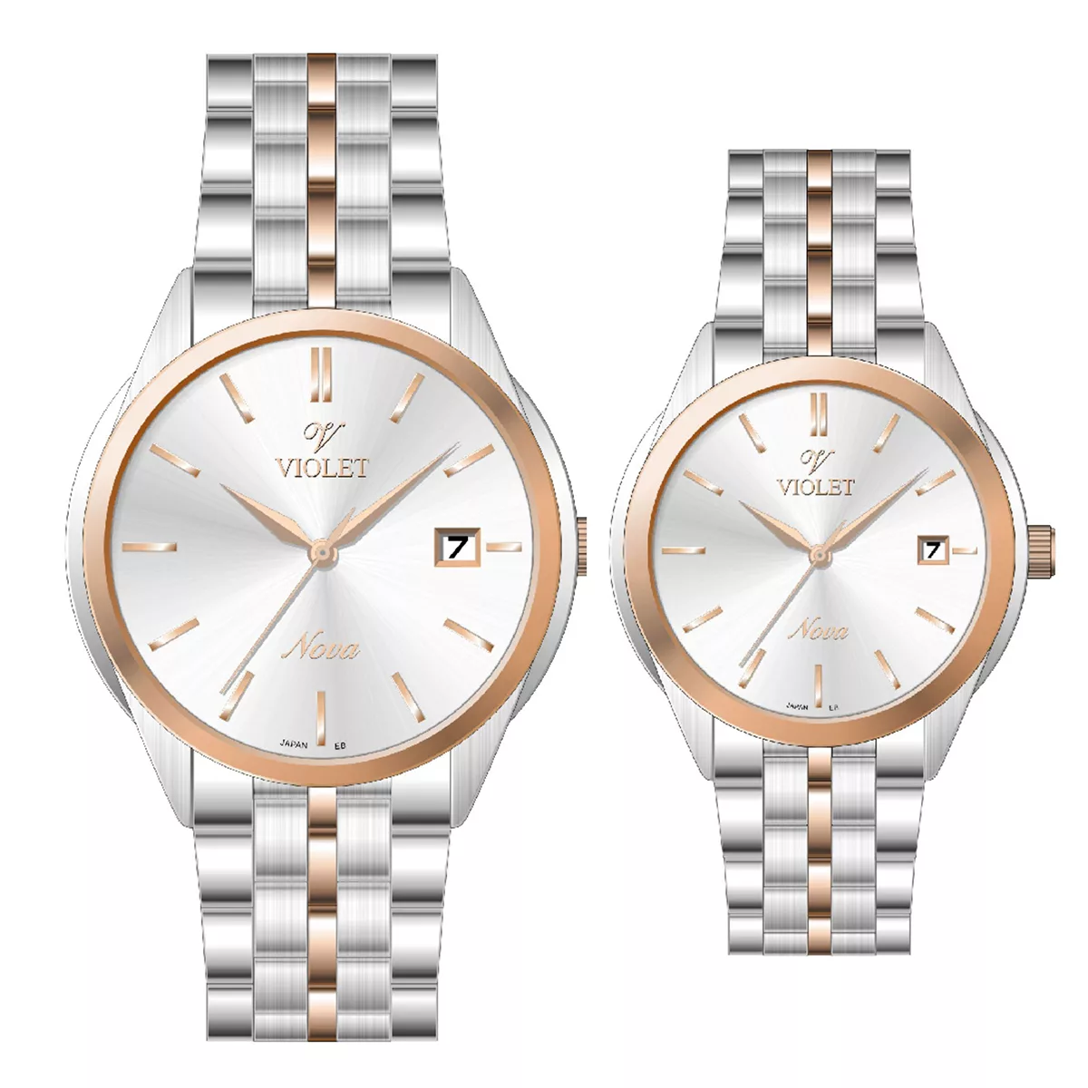 ساعت مچی ست ویولت B32768G-919 و VIOLET B32768L-919