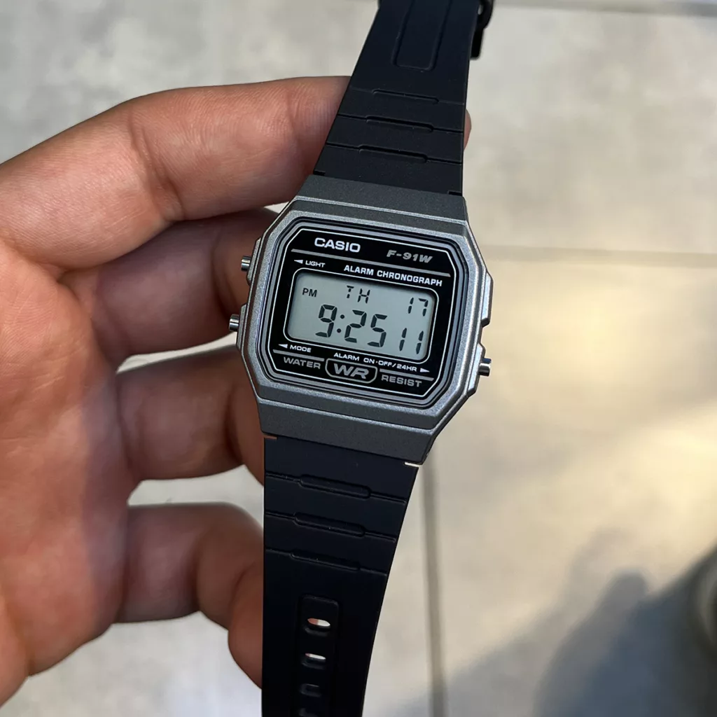 ساعت مچی کاسیو CASIO F-91WM-1B