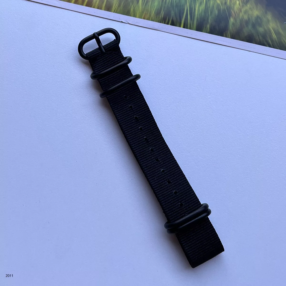 بند نیتو برزنتی مشکی سایز 20mm کد 2011