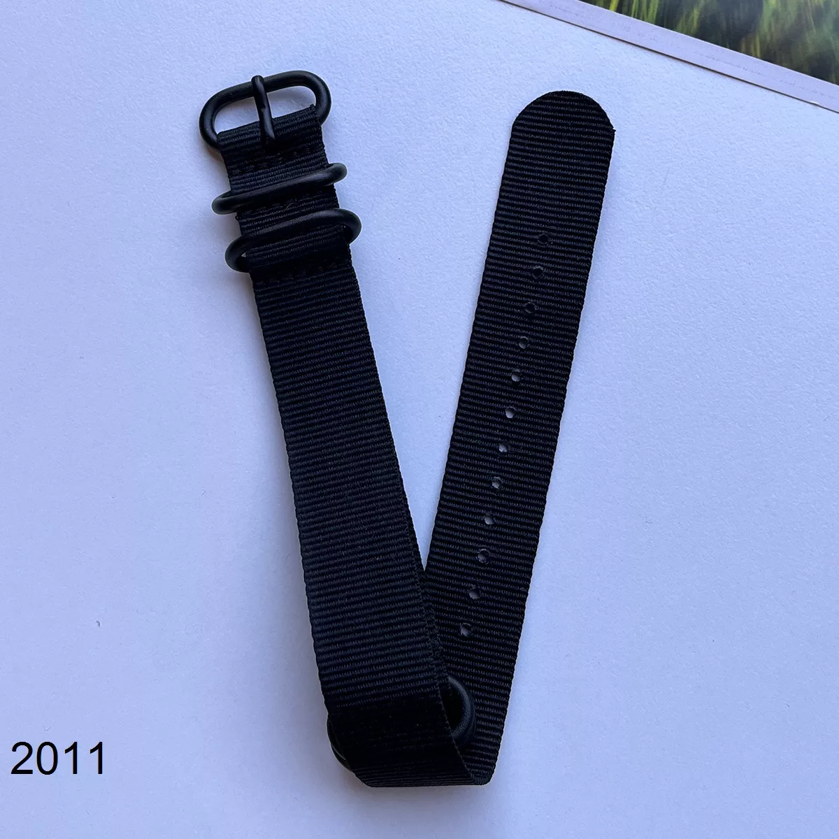 بند نیتو برزنتی مشکی سایز 20mm کد 2011