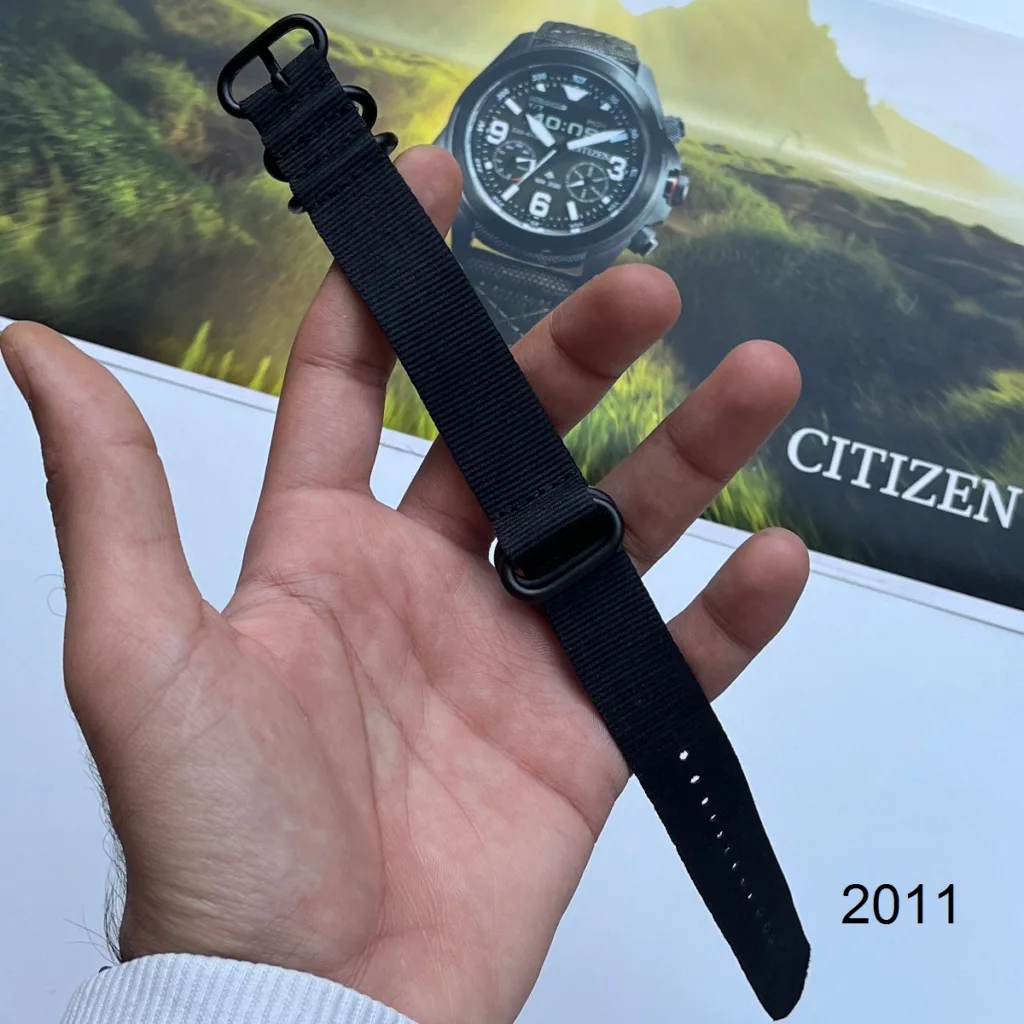 بند نیتو برزنتی مشکی سایز 20mm کد 2011