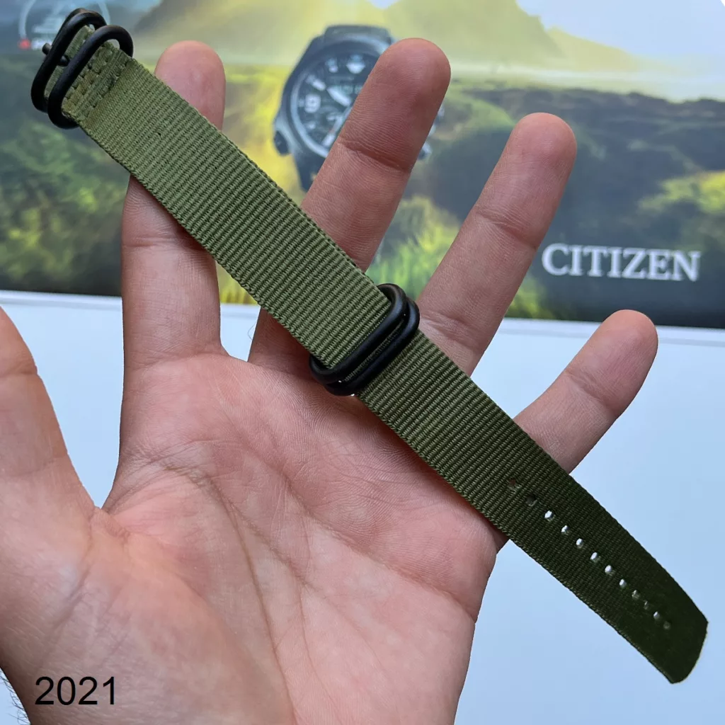 بند نیتو برزنتی سبز سایز 20mm کد 2021