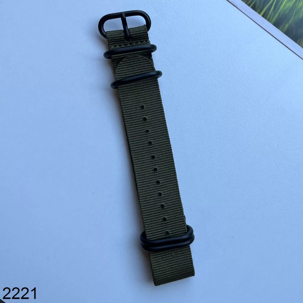 بند نیتو برزنتی سبز سایز 22mm کد 2221