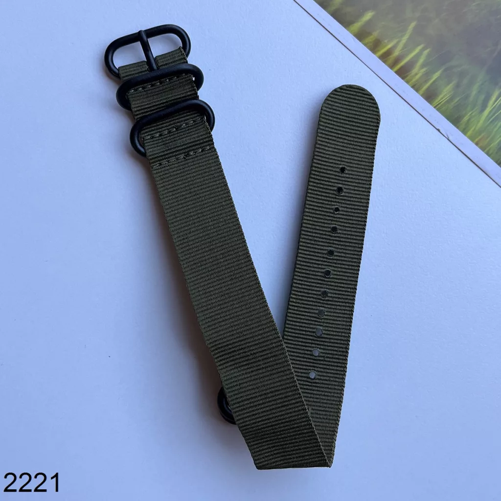 بند نیتو برزنتی سبز سایز 22mm کد 2221