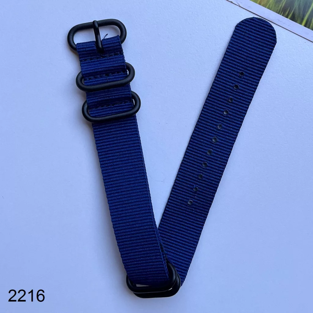 بند نیتو برزنتی سرمه ای سایز 22mm کد 2216