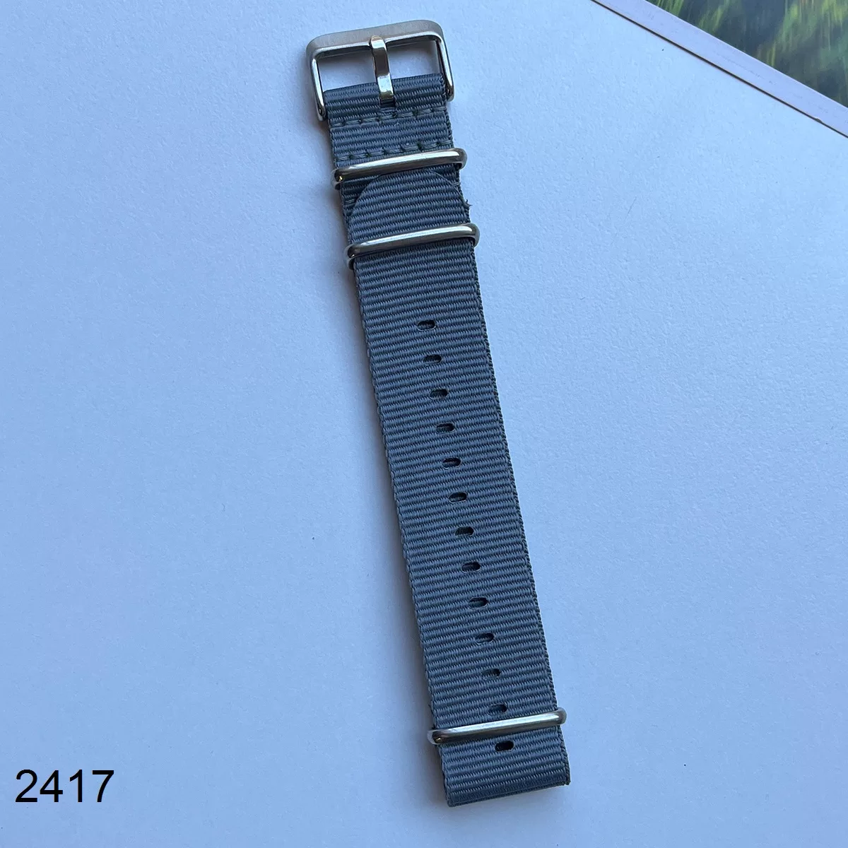 بند نیتو برزنتی طوسی سایز 24mm کد 2417