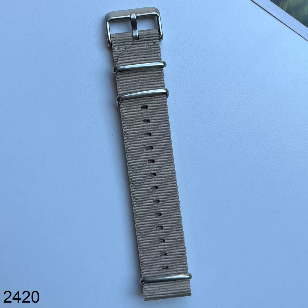 بند نیتو برزنتی کرم(خاکی) سایز 24mm کد 2420