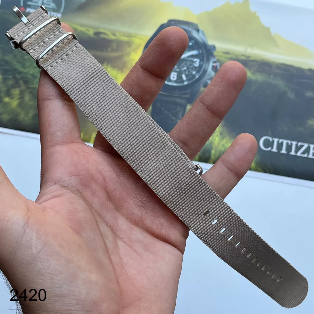 بند نیتو برزنتی کرم(خاکی) سایز 24mm کد 2420