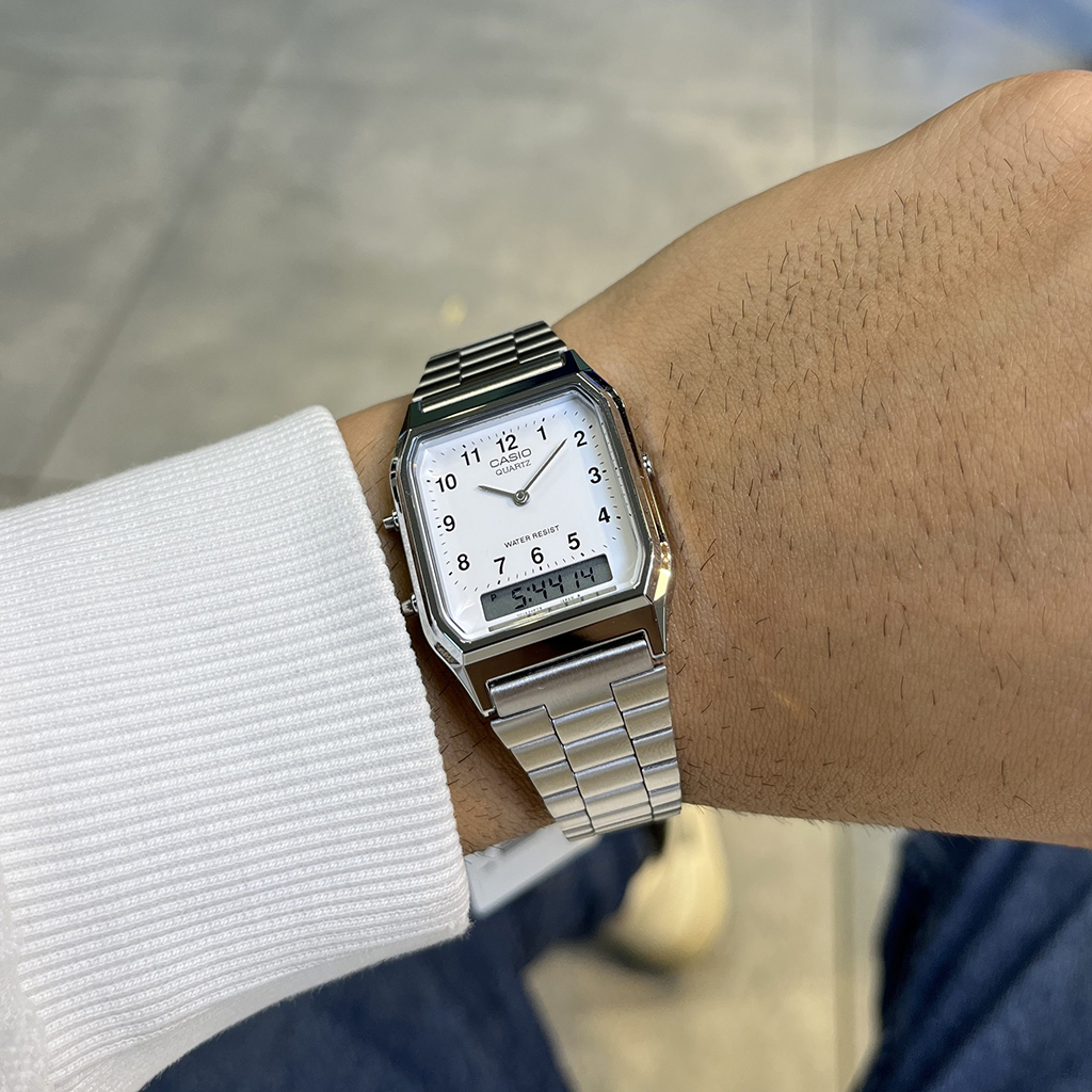 ساعت مچی کاسیو نوستالژی مدل AQ-230A-7BMQ