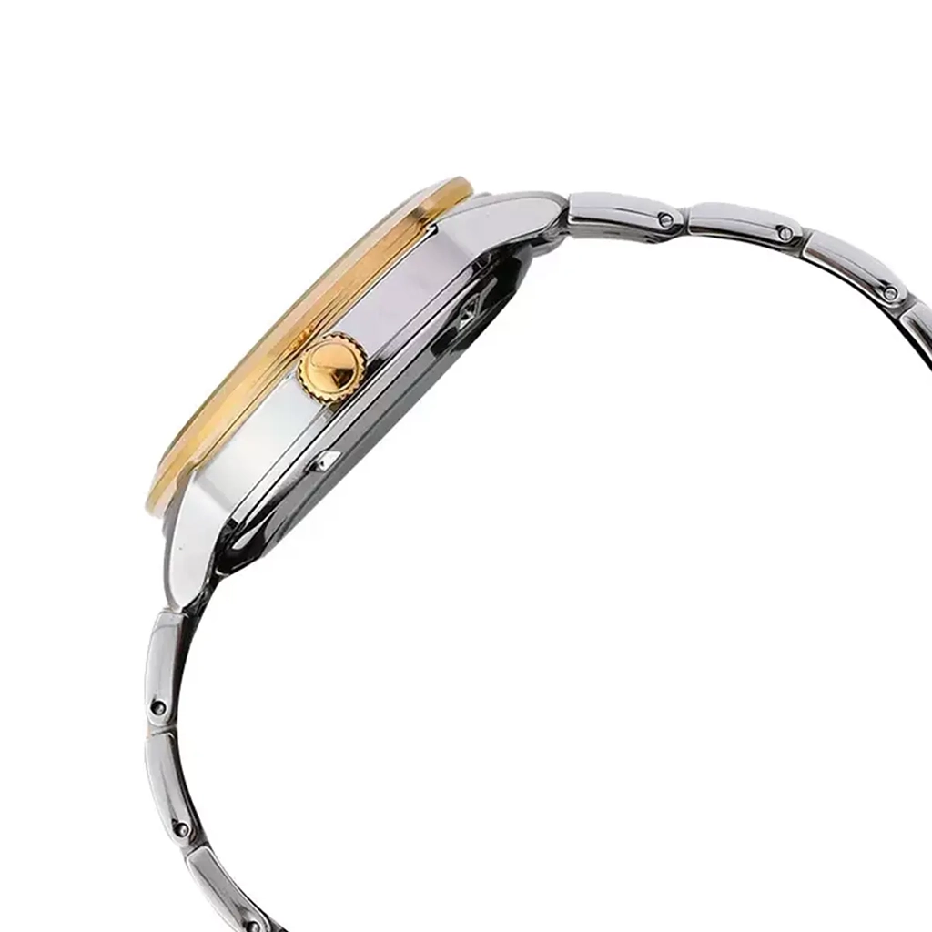 ساعت مردانه مجلسی سیکو بند استیل طلایی نقره ای