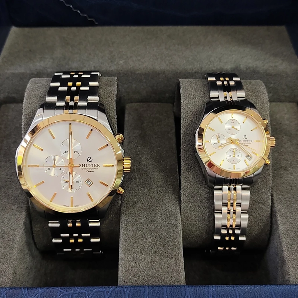 ساعت ست Shupier GL208A005 – جزئیات بند استیل و قفل