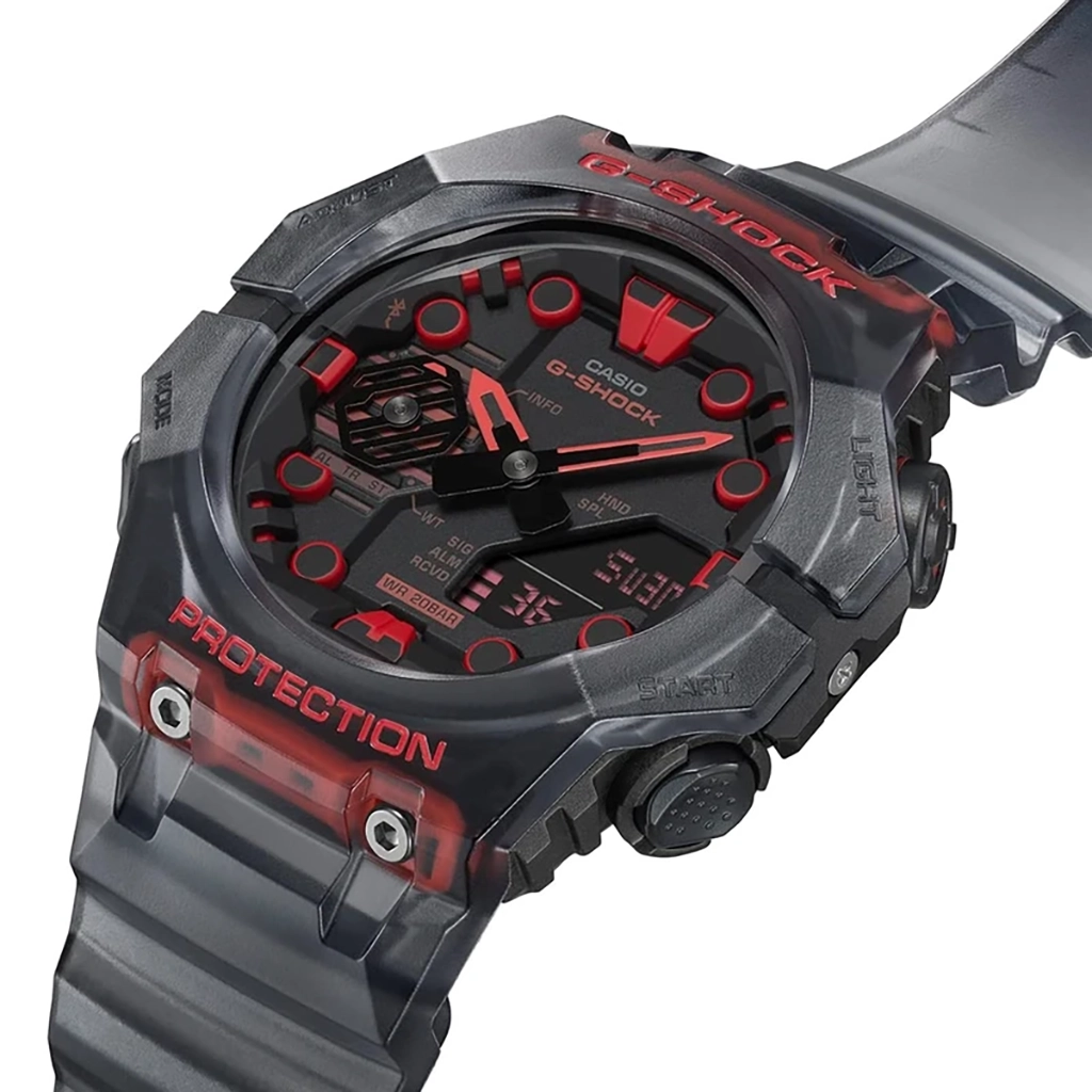 نمای کناری قاب مقاوم ساعت G-SHOCK GA-B001G-1A