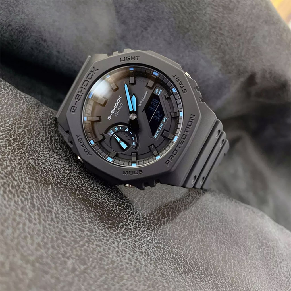 ساعت اسپرت مردانه کاسیو GA-2100-1A2 با موتور آنالوگ دیجیتال